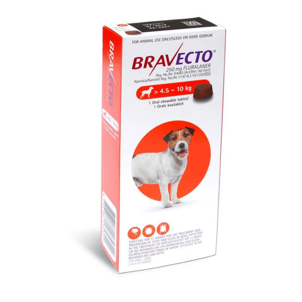 Bravecto Chewable Tablet for Dogs – 4.5 to 10kg, 